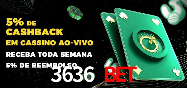 Promoções do cassino ao Vivo 3636 BET